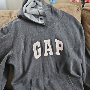 GAP Girls Charcoal Hoodie with Logo